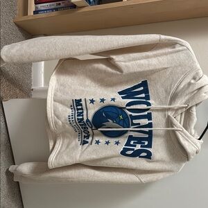 Minnesota Wolves Cream Hoodie